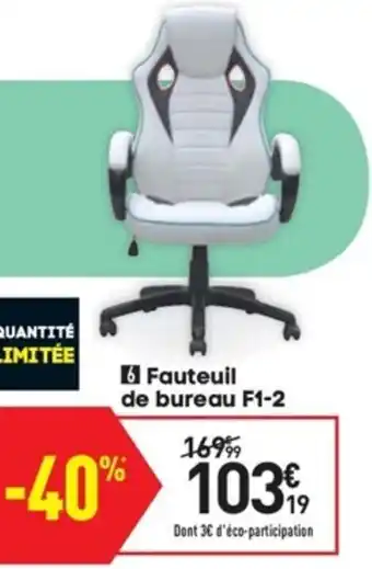 Conforama Fauteuil de bureau F1-2 offre