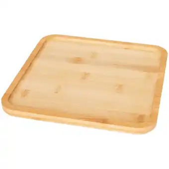 Action Assiette de service en bambou offre
