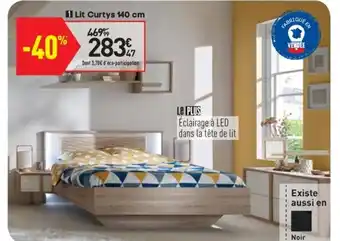 Conforama Lit Curtys 140 cm offre