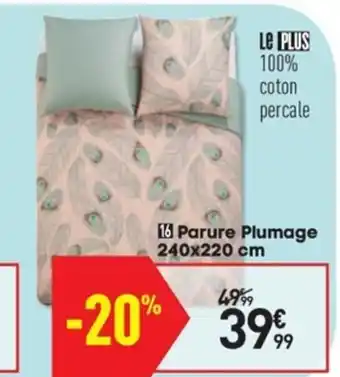 Conforama Parure Plumage offre