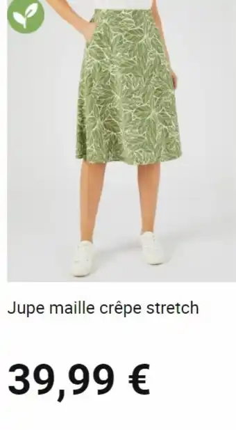 Damart Jupe maille crepe stretch offre