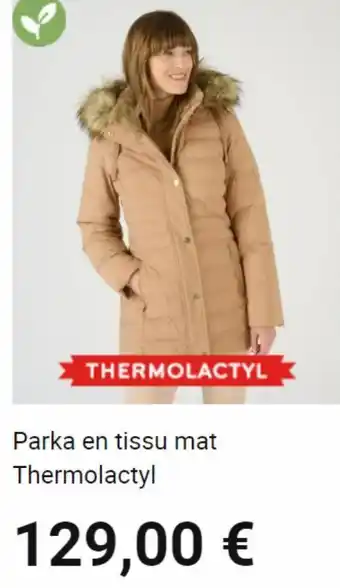 Damart Parka en tissu matthermolactyl offre