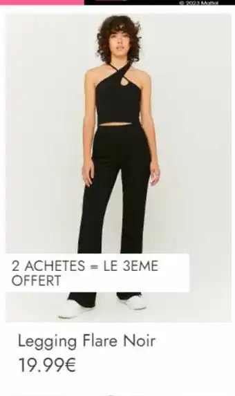 Leggings flare noir