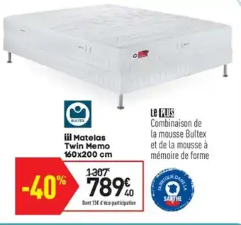 Matelas Twin Memo