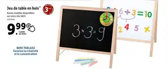 Lidl Jeu de table en bois** offre