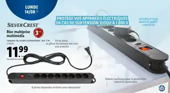 Lidl Bloc multiprise multimédia offre