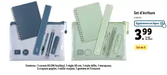 Lidl Set d'écriture offre