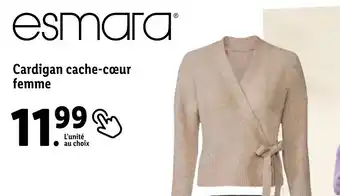 Lidl Cardigan cache-cœur femme offre