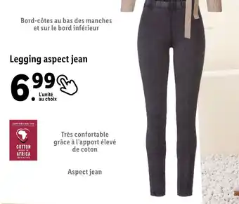 Lidl Legging aspect jean offre