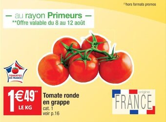 Cora x Carrefour Tomate ronde en grappe offre
