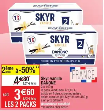 Cora x Carrefour Skyr vanille DANONE offre