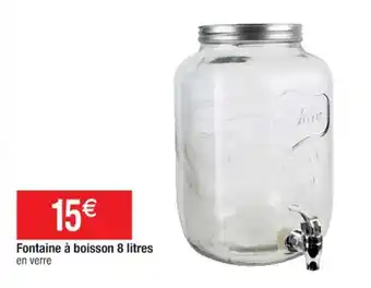 Cora x Carrefour Fontaine à boisson 8 litres offre