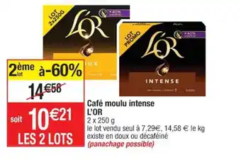 Cora x Carrefour Café moulu intense L'OR offre