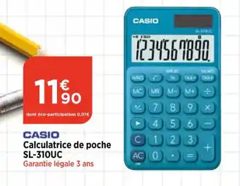 Calculatrice de poche SL-310UC