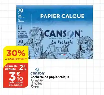 Bi1 Pochette de papier calque offre