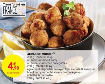 Intermarché Hyper ACRAS DE MORUE offre