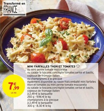 Intermarché Hyper MINI FARFALLES THON ET TOMATES offre
