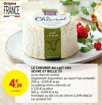 LE CHEVROT AU LAIT CRU SÈVRE ET BELLE