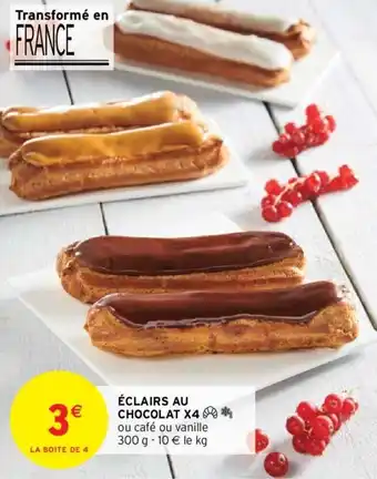 Intermarché Hyper ÉCLAIRS AU CHOCOLAT X4 offre