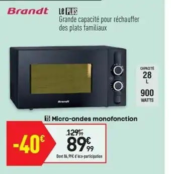Conforama Micro-ondes Monofonction offre