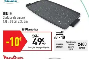 Conforama Plancha offre