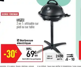 Conforama Barbecue électrique offre
