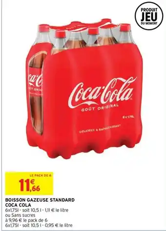 Intermarché Hyper BOISSON GAZEUSE STANDARD COCA COLA offre