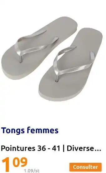 Action Tongs femmes offre