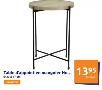 Action Table d'appoint en manguier Ho... 1395 offre