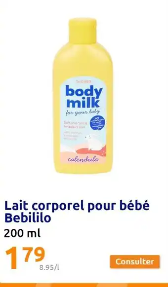Action Lait corporel pour bébé Bebililo offre