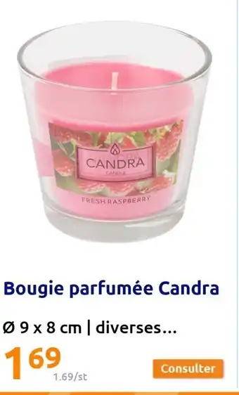 Action Bougie parfumée Candra offre