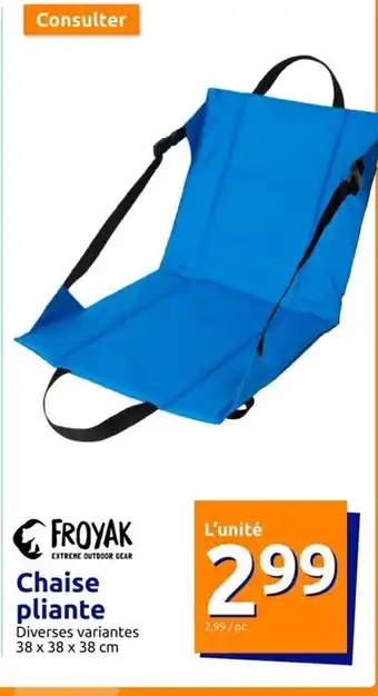 Action Chaise pliante offre