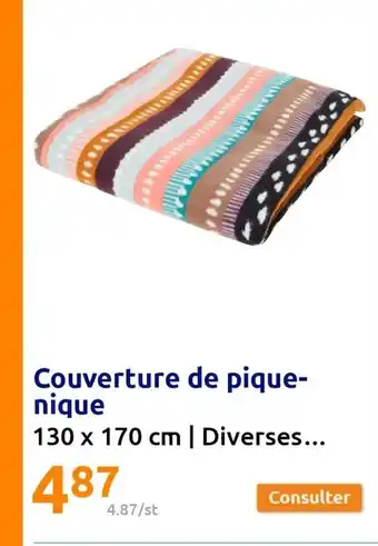 Action Couverture de pique-nique offre