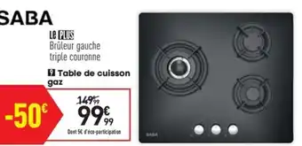 Conforama Table de cuisson gaz offre