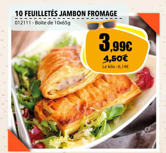 Gel 2000 10 FEUILLETÉS JAMBON FROMAGE offre