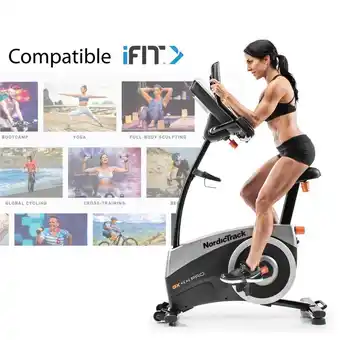 Decathlon Vélo d'appartement gx 4.4 pro connecté ifit / 25 niveaux de résistance offre