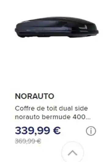 Norauto NORAUTO Coffre de toit dual side norauto bermude 400... offre