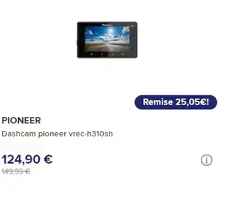 PIONEER Caméra embarquée pioneer vrec-z810sh