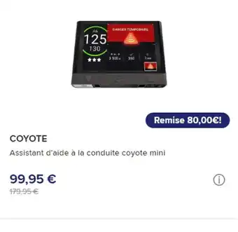 COYOTE Assistant d'aide à la conduite coyote mini