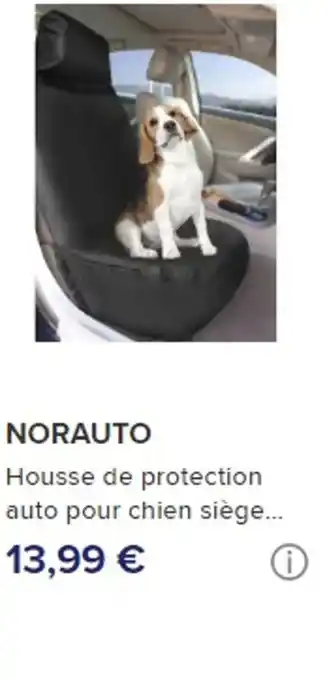 NORAUTO Housse de protection auto pour chien siège...
