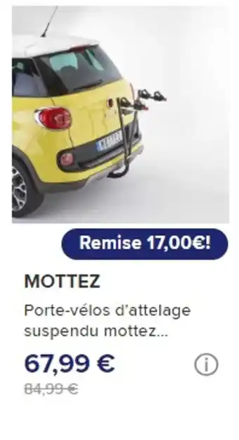 Norauto MOTTEZ Porte-vélos d'attelage suspendu mottez... offre