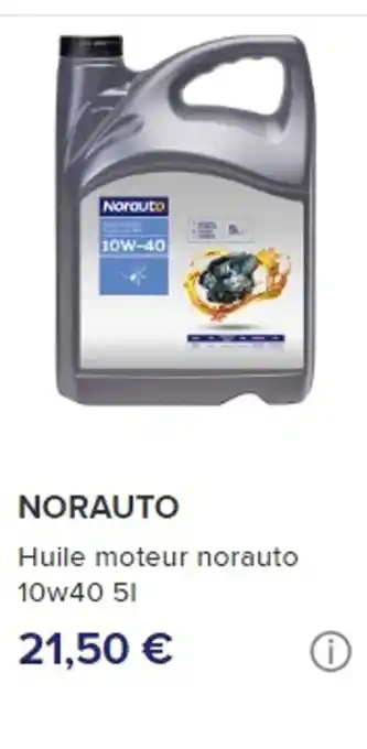 Norauto NORAUTO Huile moteur norauto 10w40 51 offre