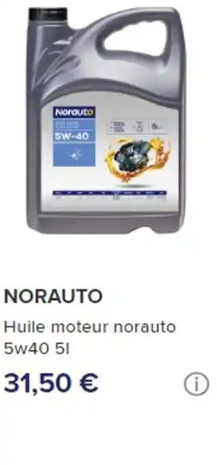 Norauto NORAUTO Huile moteur norauto 5w40 51 offre