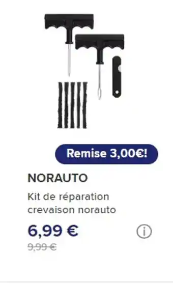 NORAUTO Kit de réparation crevaison norauto