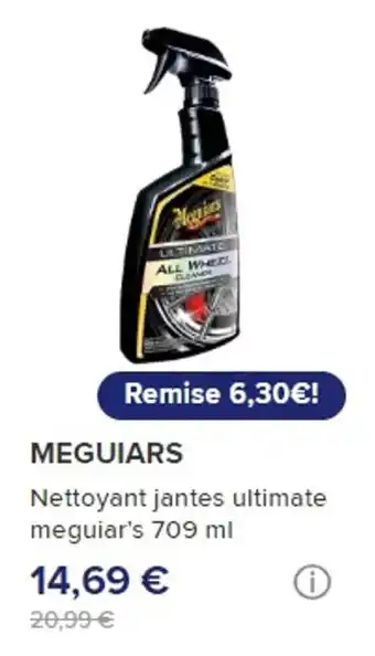 Norauto MEGUIARS Nettoyant jantes ultimate meguiar's 709 ml offre