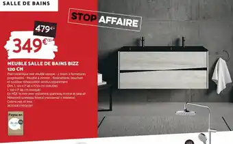 Bricomarché MEUBLE SALLE DE BAINS BIZZ 120 CM offre