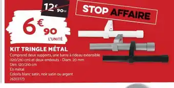 Bricomarché KIT TRINGLE MÉTAL offre