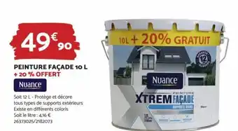 PEINTURE FAÇADE 10 L + 20% OFFERT