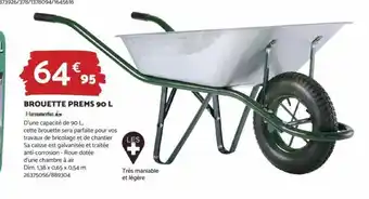 Bricomarché Brouette prems 90L offre