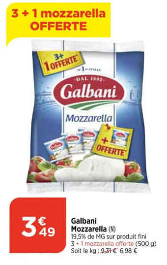 Bi1 Galbani Mozzarella offre